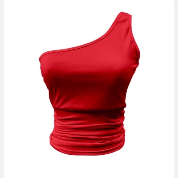 Saints 21  Red One-Shoulder Tank Top size M - Picture 2 of 8